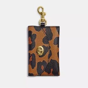 Coach Leopard Print Card Case